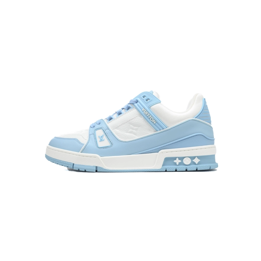 Louis Vuitton Trainer Low White Sky Blue