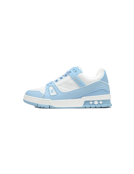 Louis Vuitton Trainer Low White Sky Blue