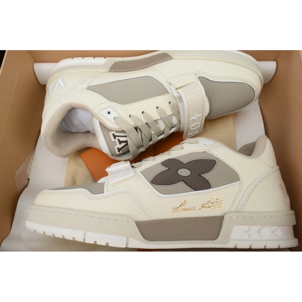Louis Vuitton Trainer Monogram Flower Beige