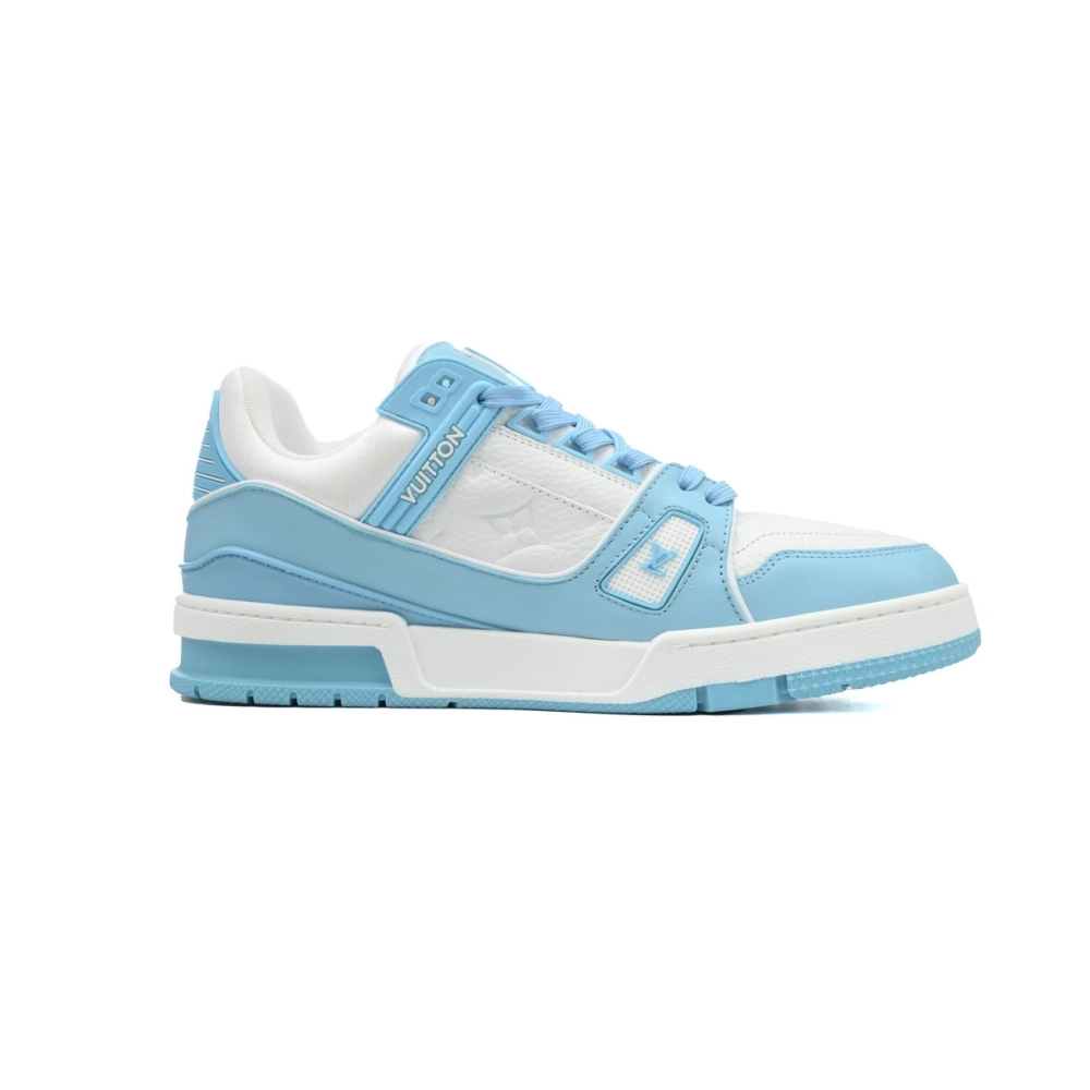 Louis Vuitton Trainer Low White Sky Blue