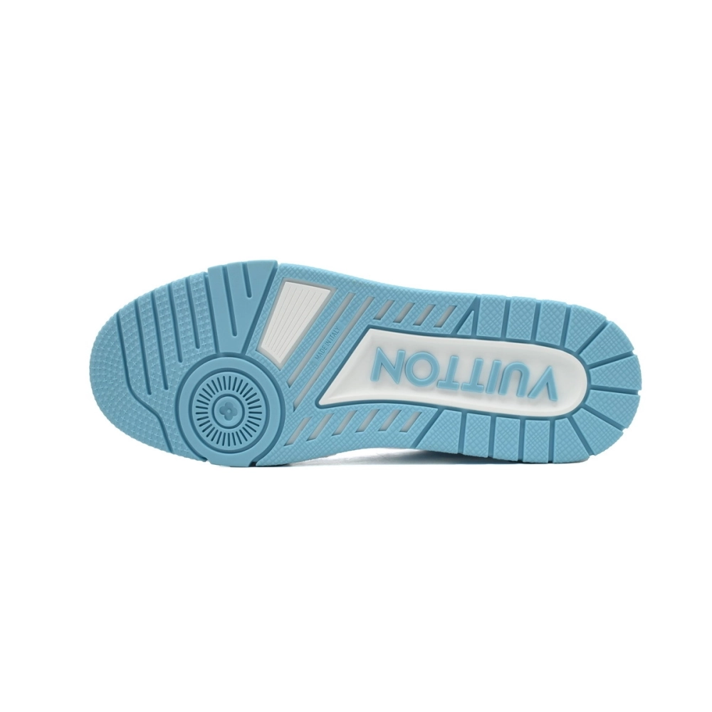 Louis Vuitton Trainer Low White Sky Blue