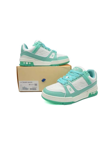 Louis Vuitton Trainer Green White 1A8KBS
