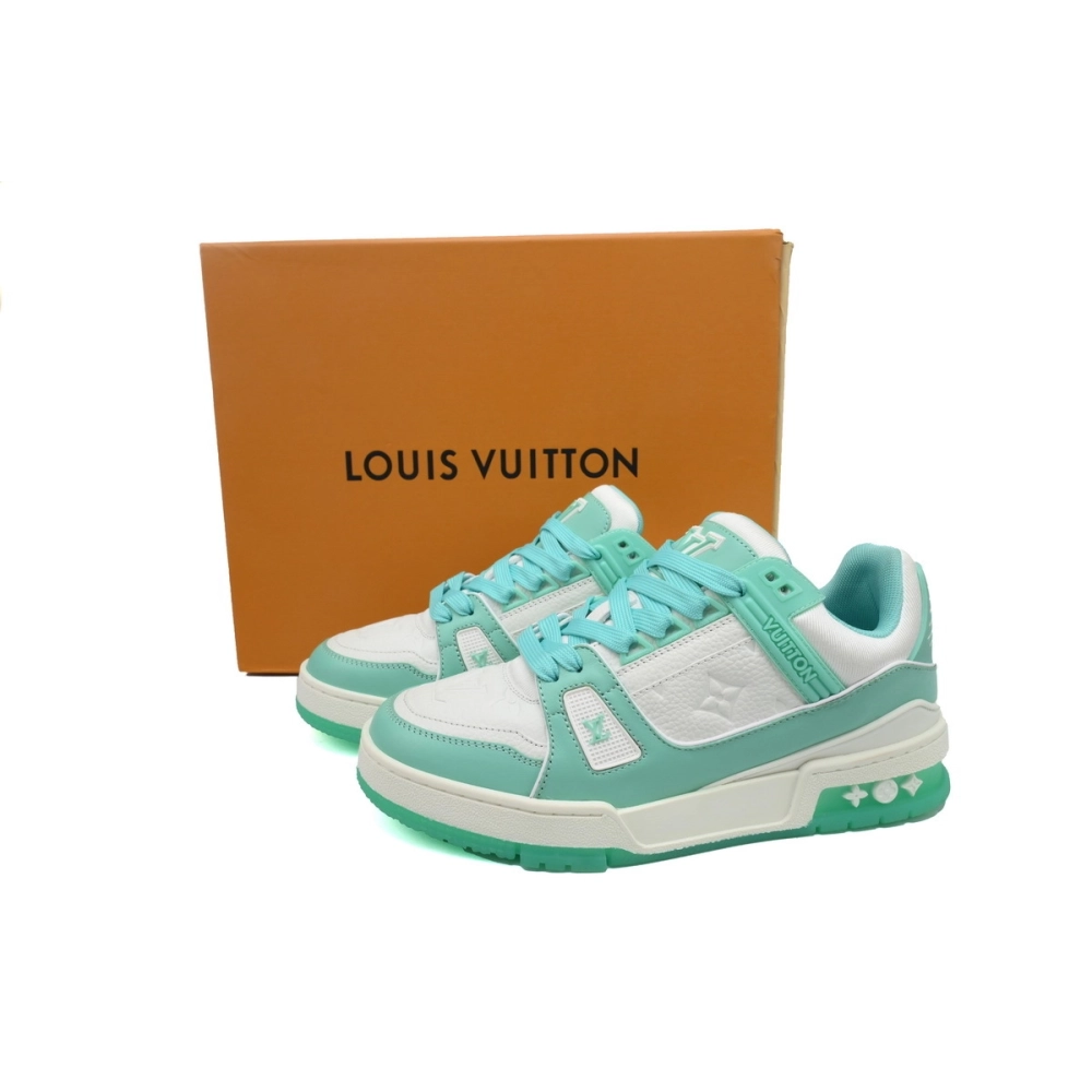 Louis Vuitton Trainer Green White 1A8KBS