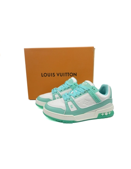 Louis Vuitton Trainer Green White 1A8KBS