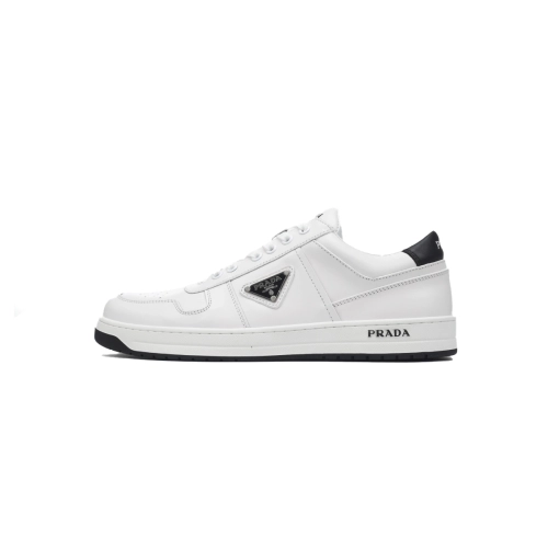 Prada Downtown Low Top Sneakers Leather White