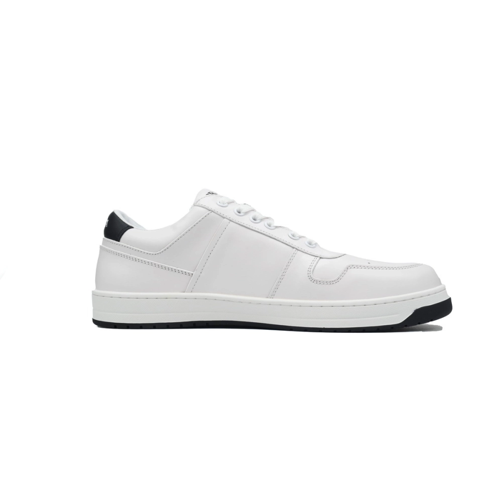 Prada Downtown Low Top Sneakers Leather White