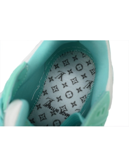 Louis Vuitton Trainer Green White 1A8KBS