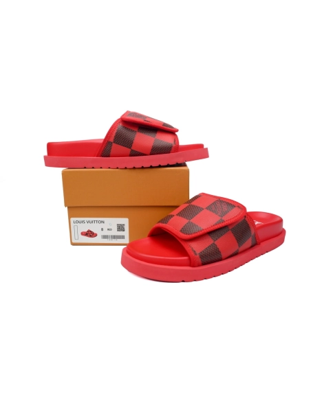 Louis Vuitton Miami Mules Red