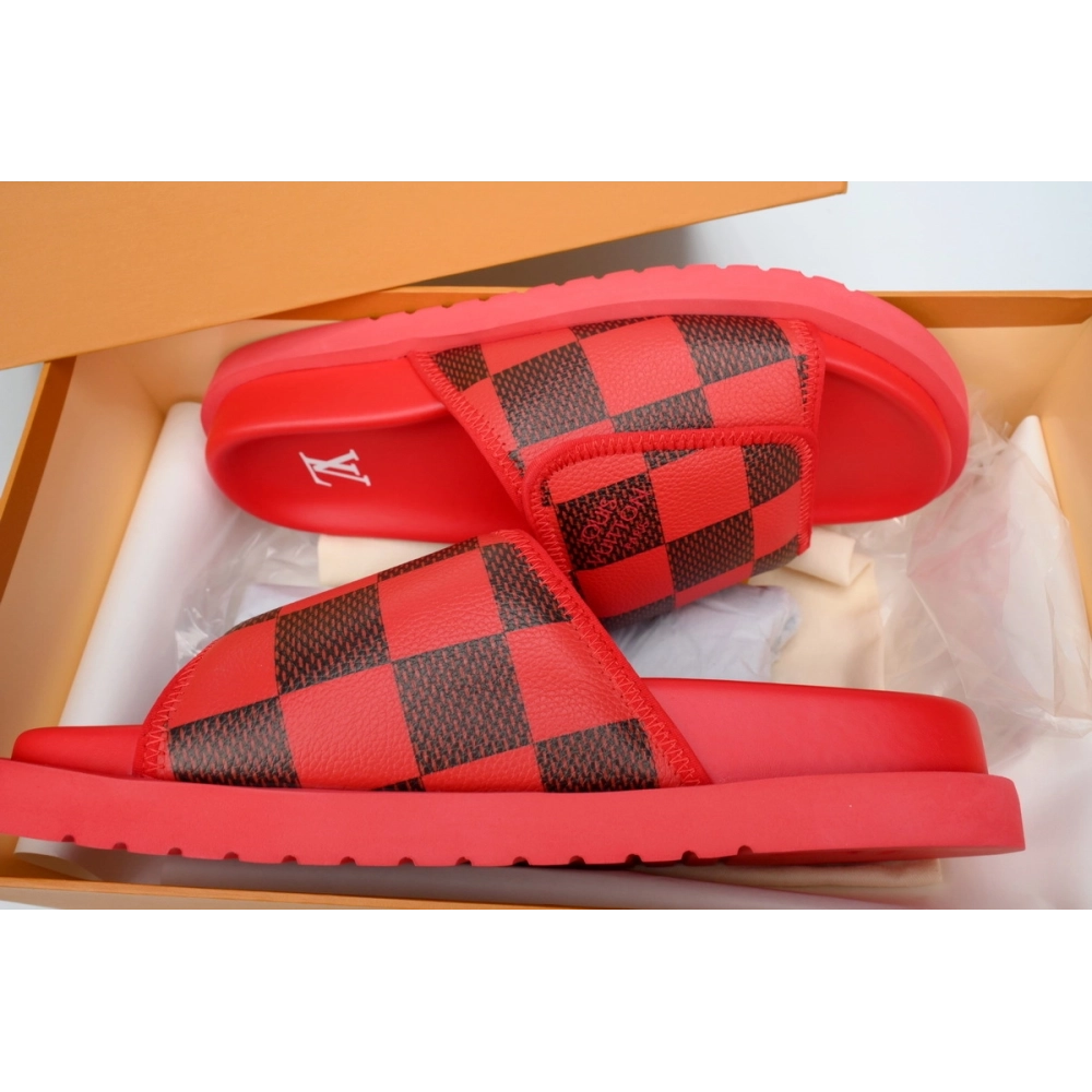 Louis Vuitton Miami Mules Red
