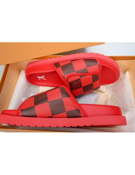 Louis Vuitton Miami Mules Red