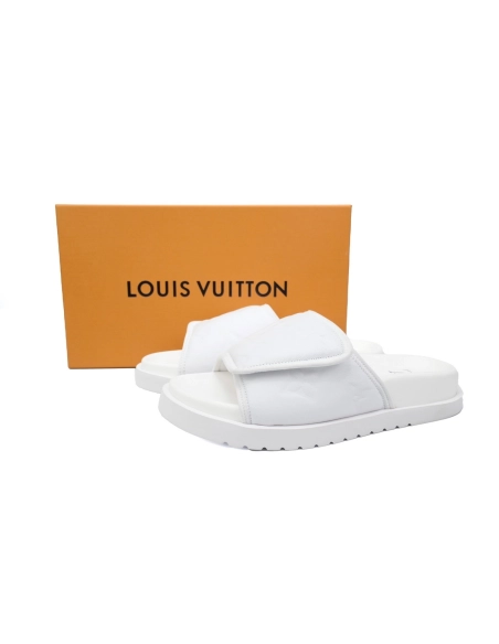 Louis Vuitton Miami Mules White 1AA7RF