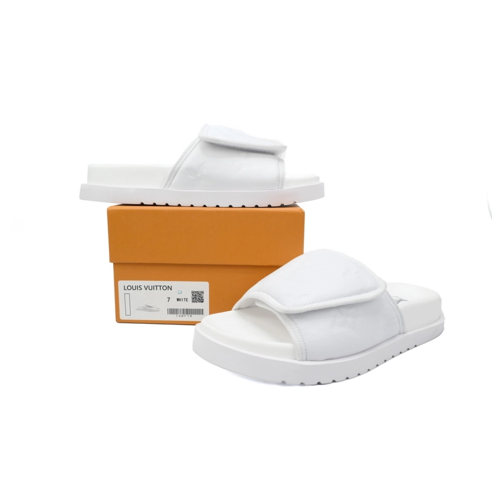 Louis Vuitton Miami Mules White 1AA7RF