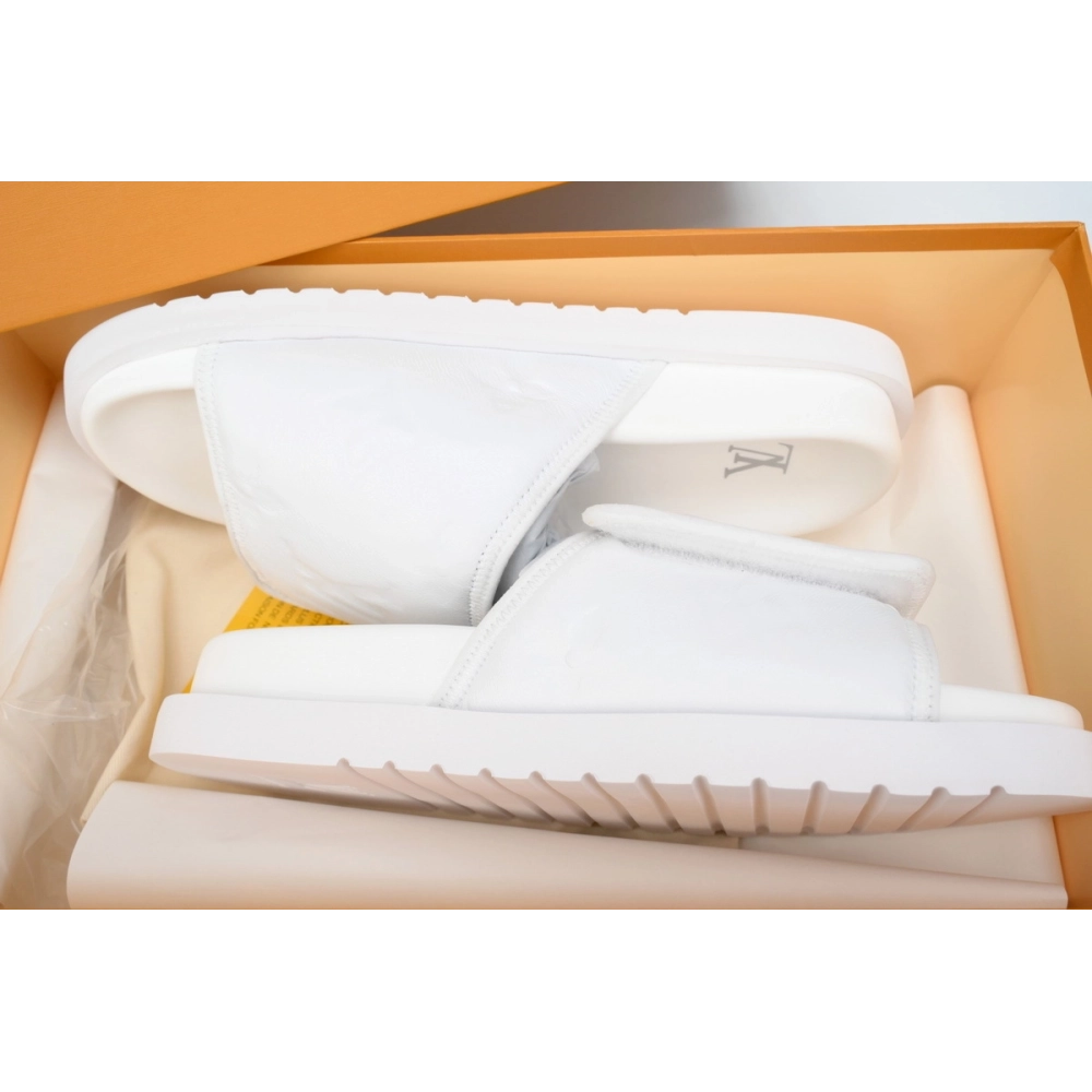 Louis Vuitton Miami Mules White 1AA7RF