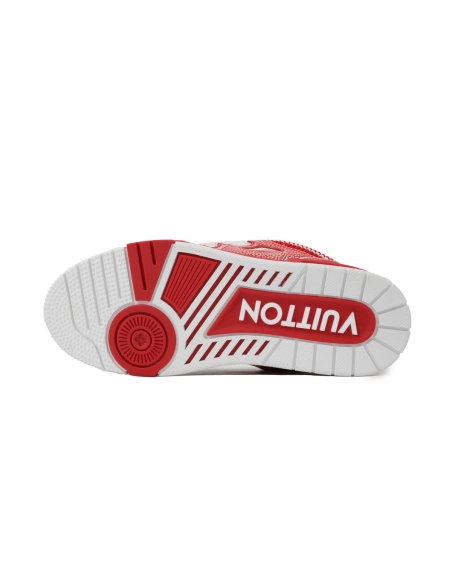 Louis Vuitton LV Skate Sneaker Knitted Collar Red 1AHSVL