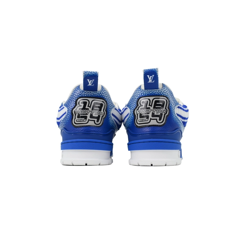 Louis Vuitton LV Skate Sneaker Knitted Collar Blue 1AHSXP