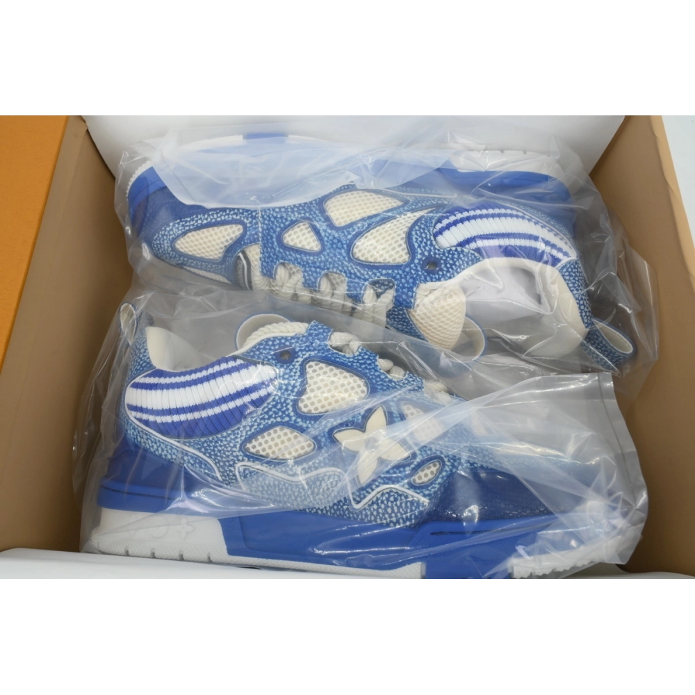 Louis Vuitton LV Skate Sneaker Knitted Collar Blue 1AHSXP