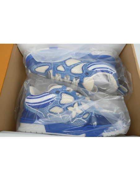 Louis Vuitton LV Skate Sneaker Knitted Collar Blue 1AHSXP