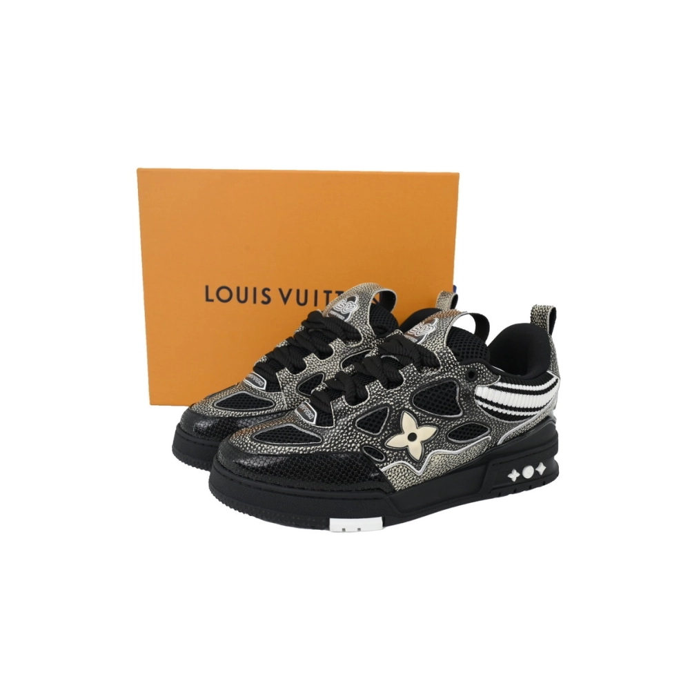 Louis Vuitton LV Skate Sneaker Knitted Collar Black 1AHSXP
