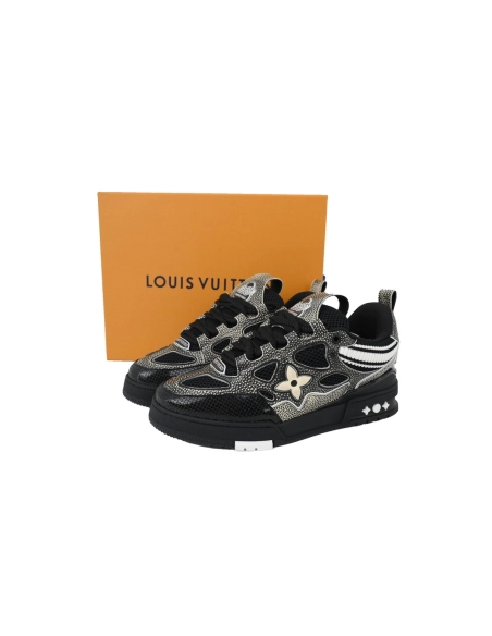 Louis Vuitton LV Skate Sneaker Knitted Collar Black 1AHSXP