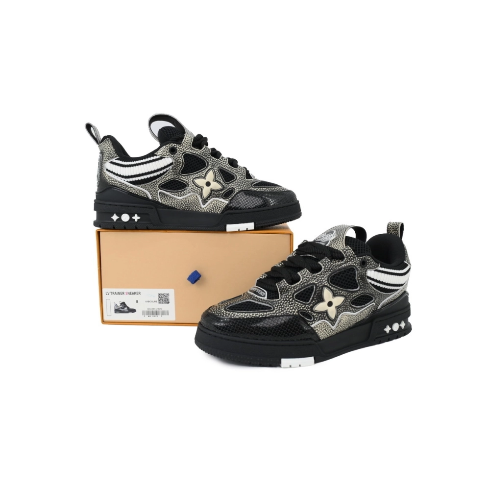 Louis Vuitton LV Skate Sneaker Knitted Collar Black 1AHSXP