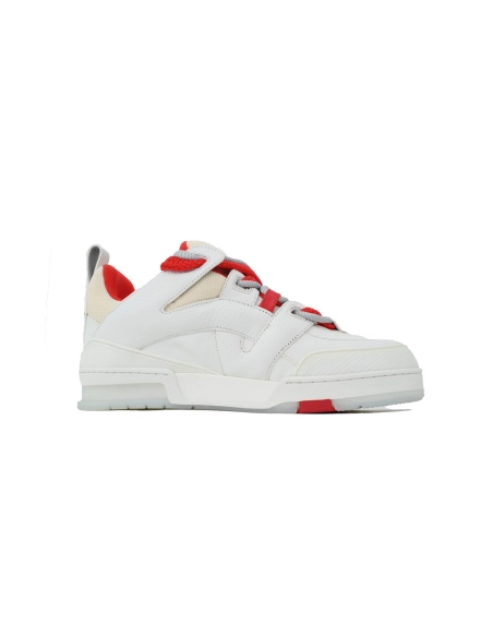 Louis Vuitton LV Skate Sneaker White And Red Flowers