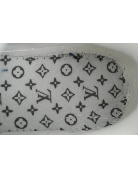 Louis Vuitton LV Skate Sneaker Horsehair Fabric Blue Diamond