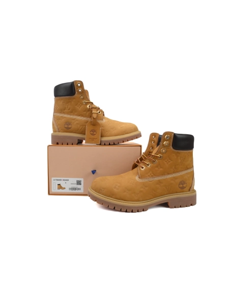 Louis Vuitton Timberland 6 Ankle Boot Wheat Monogram 1AD72X