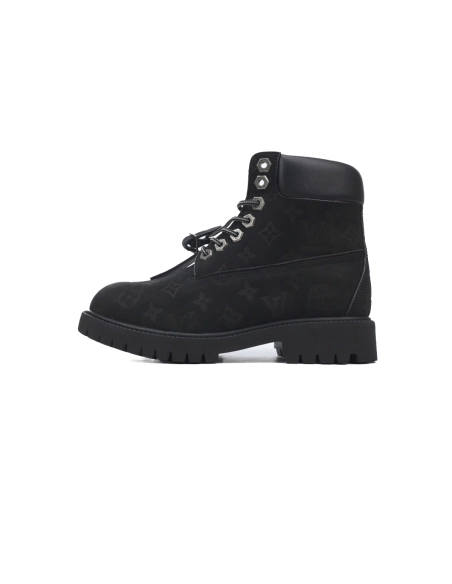 Louis Vuitton Timberland 6 Ankle Boot Black Monogram 1AD73H