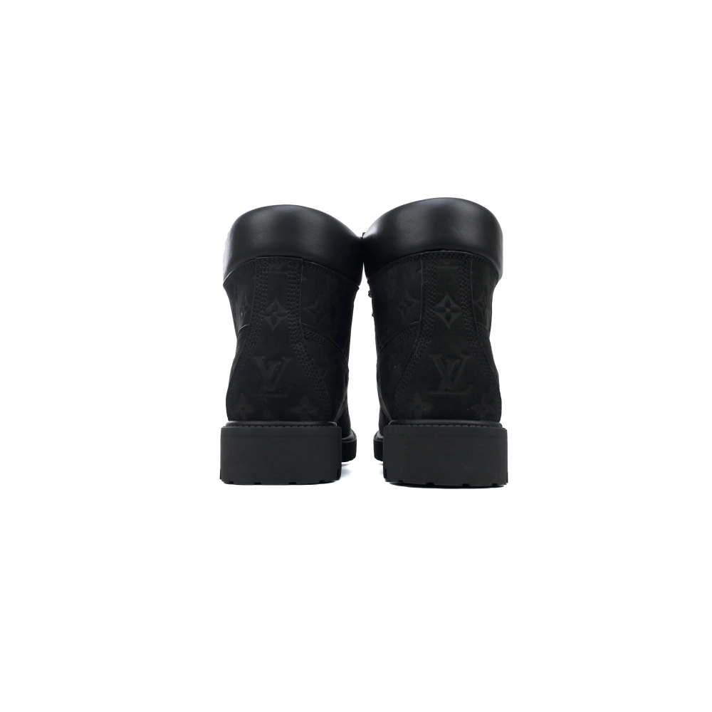 Louis Vuitton Timberland 6 Ankle Boot Black Monogram 1AD73H