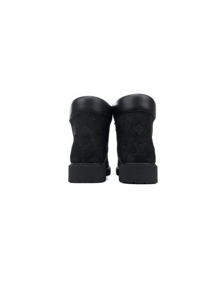 Louis Vuitton Timberland 6 Ankle Boot Black Monogram 1AD73H