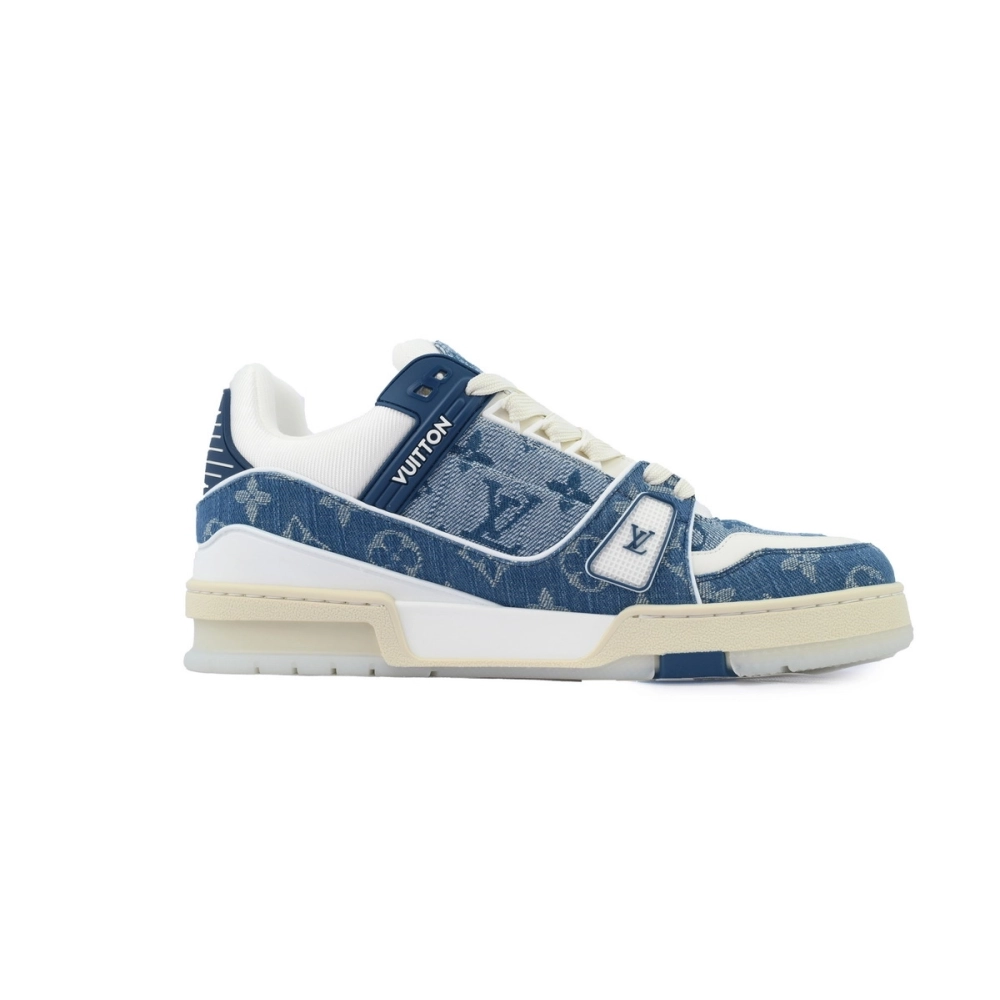 Louis Vuitton Trainer Sneaker Transparent Denim Blue