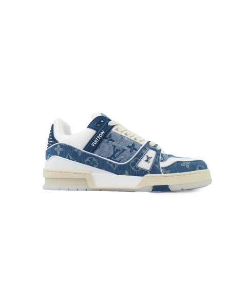 Louis Vuitton Trainer Sneaker Transparent Denim Blue