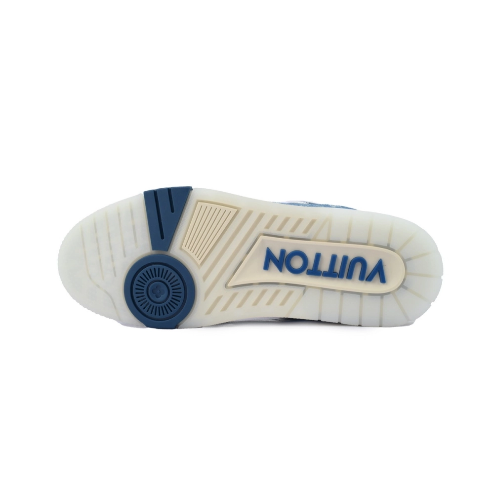 Louis Vuitton Trainer Sneaker Transparent Denim Blue