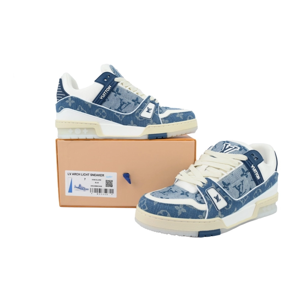 Louis Vuitton Trainer Sneaker Transparent Denim Blue