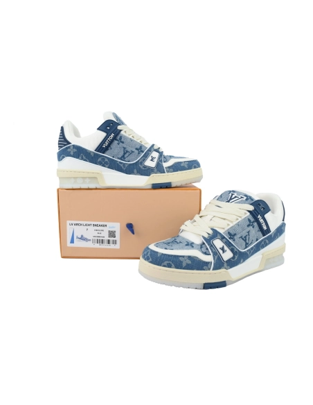 Louis Vuitton Trainer Sneaker Transparent Denim Blue