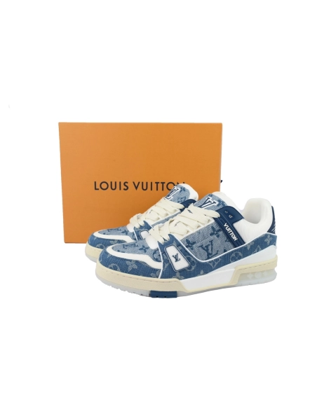 Louis Vuitton Trainer Sneaker Transparent Denim Blue
