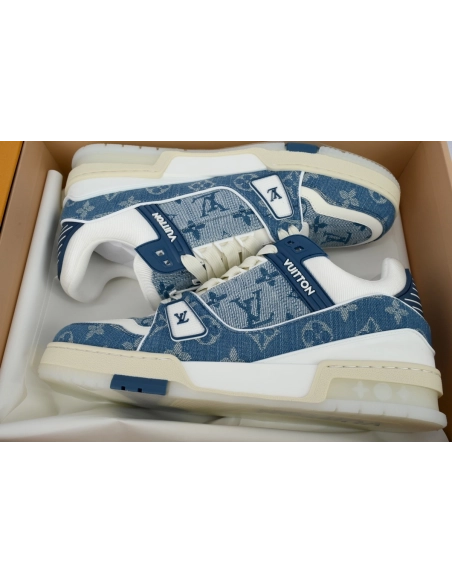 Louis Vuitton Trainer Sneaker Transparent Denim Blue
