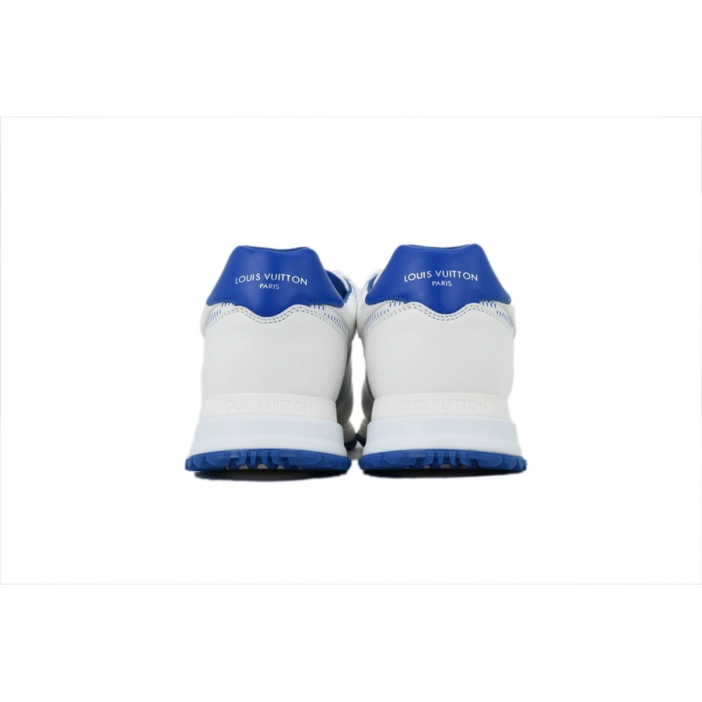 Louis Vuitton Runner White Blue Grid Pattern