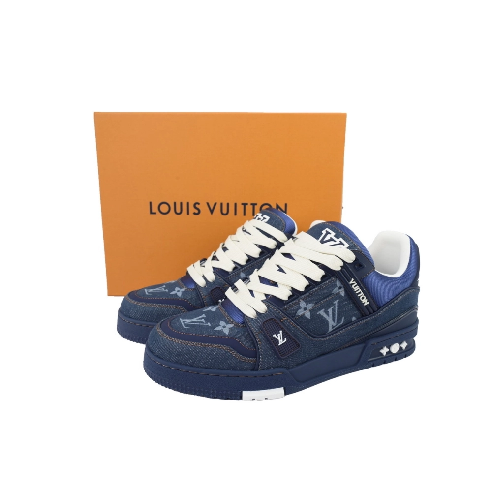 Louis Vuitton Trainer Deep Blue Cowboy