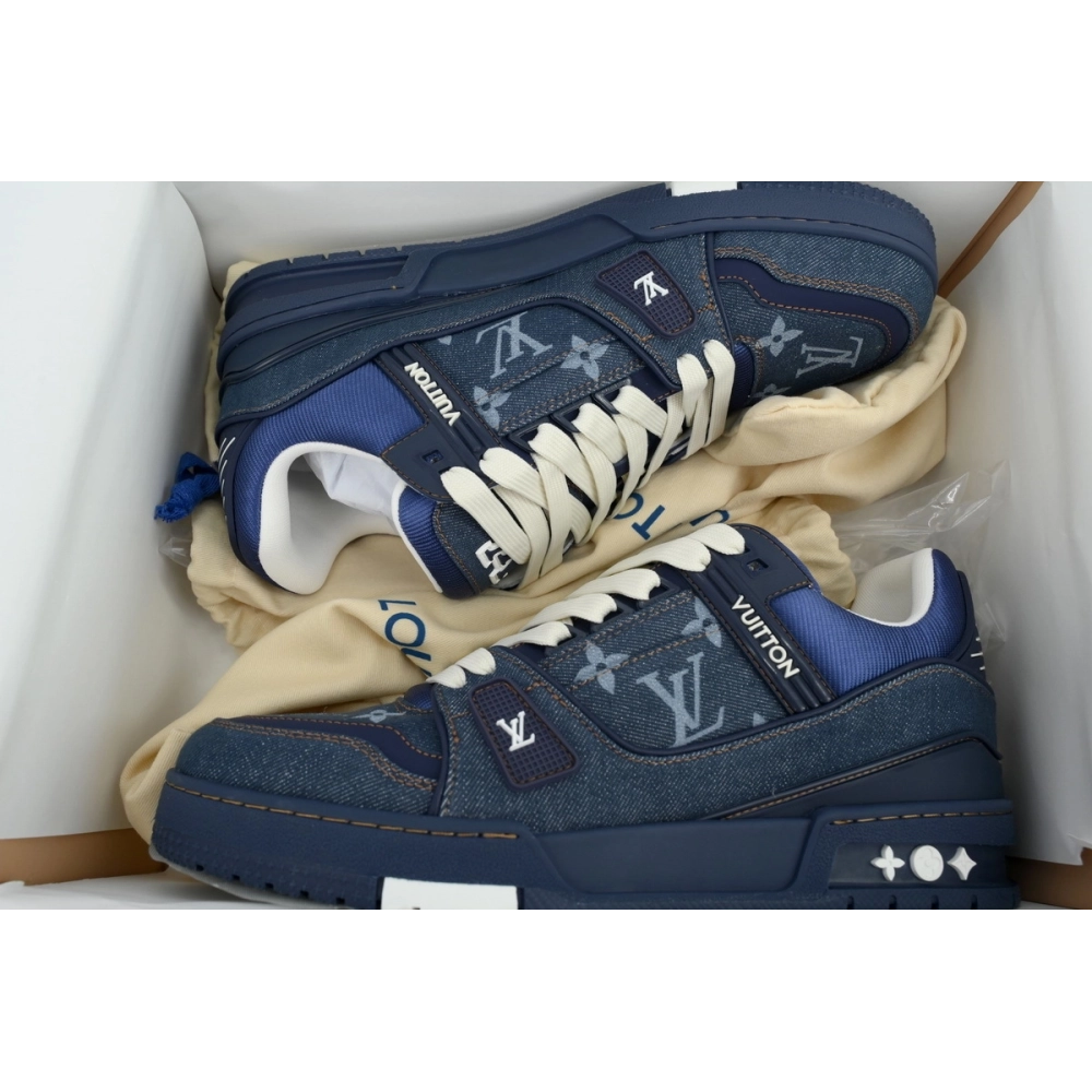 Louis Vuitton Trainer Deep Blue Cowboy