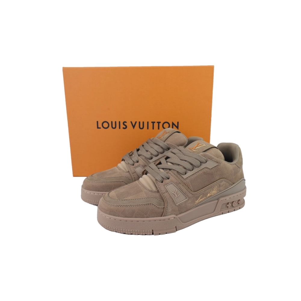 Louis Vuitton Trainer Brown Small Embossing