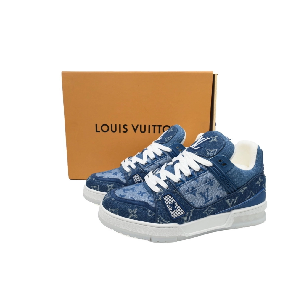 Louis Vuitton Trainer Denim Blue