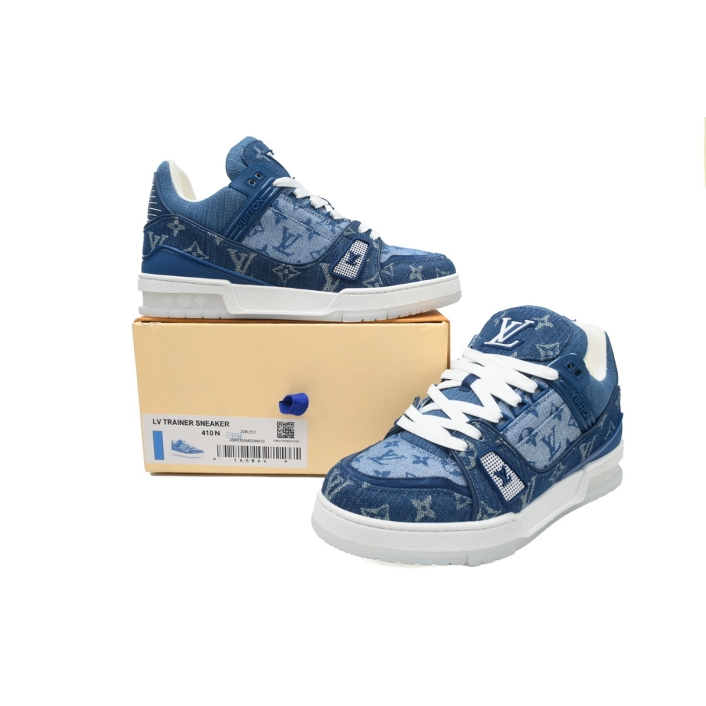 Louis Vuitton Trainer Denim Blue