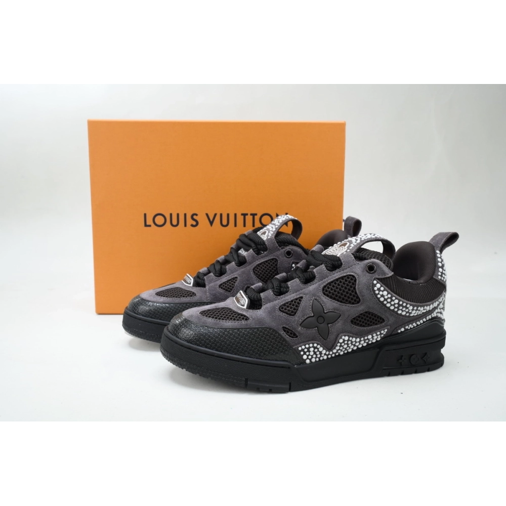 Louis Vuitton LV Skate Sneaker Black Grey 1ACEI8