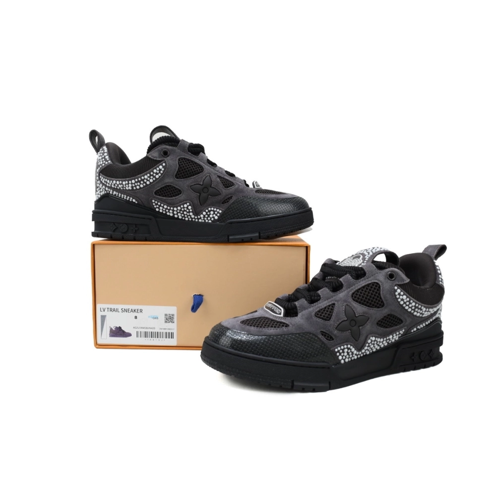 Louis Vuitton LV Skate Sneaker Black Grey 1ACEI8