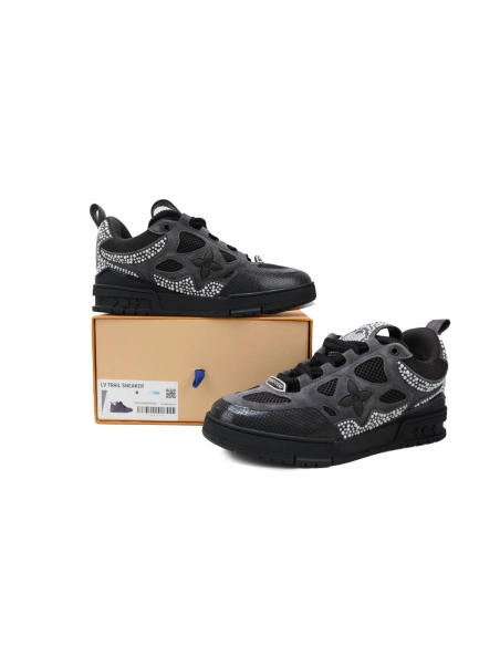 Louis Vuitton LV Skate Sneaker Black Grey 1ACEI8