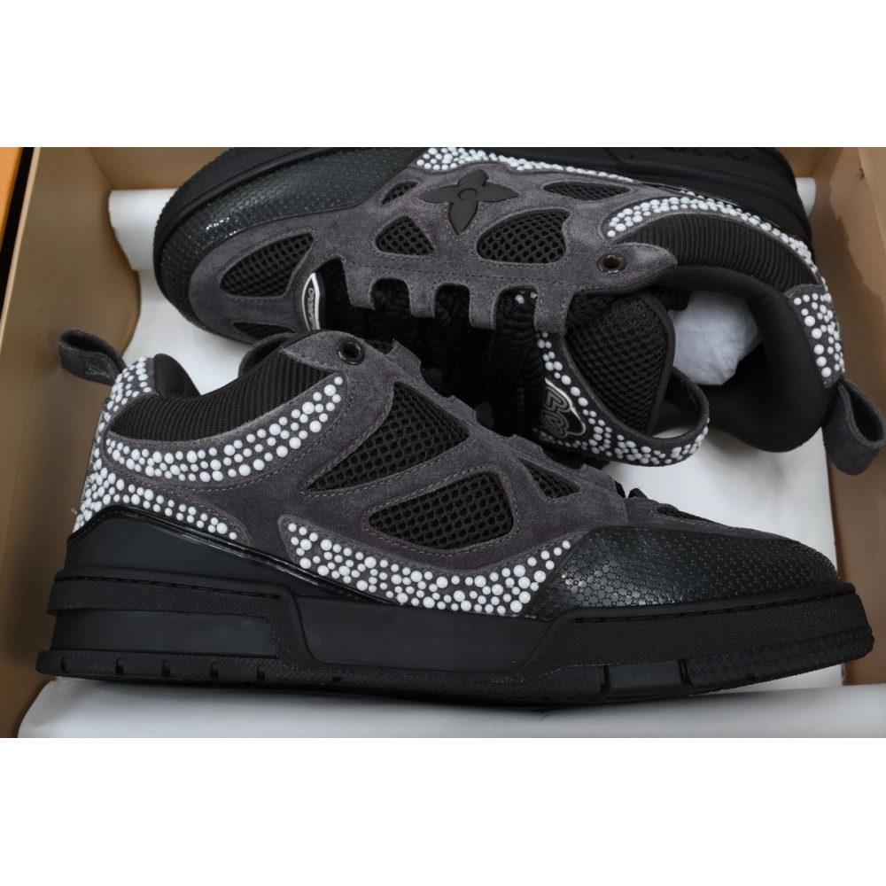 Louis Vuitton LV Skate Sneaker Black Grey 1ACEI8