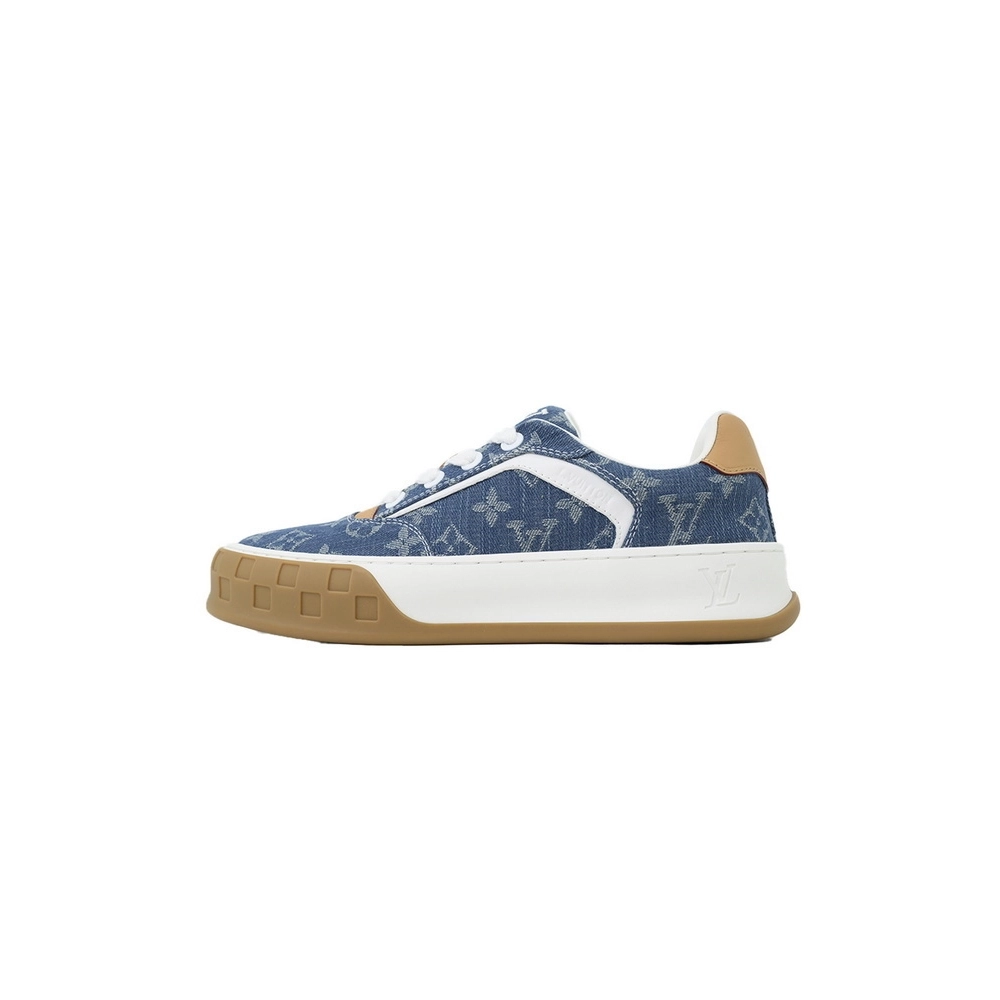 Louis Vuitton LV Tilted Sneaker Denim Blue Print