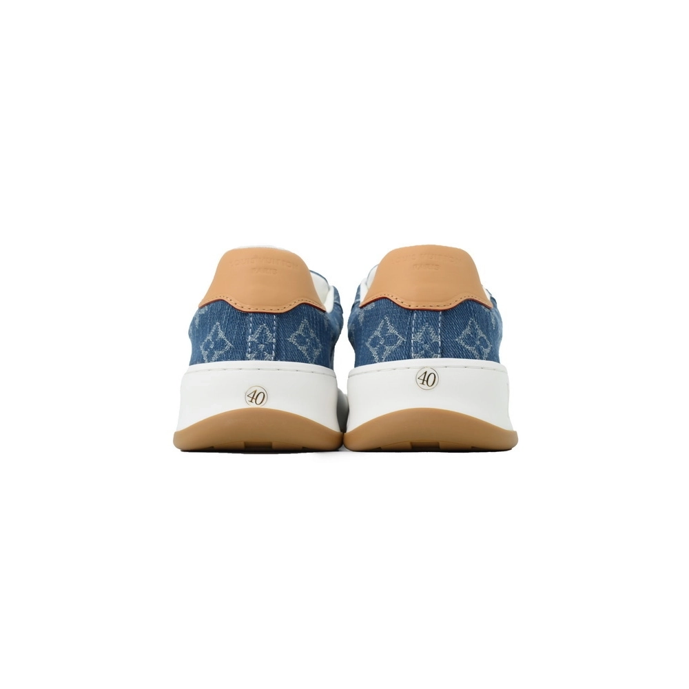Louis Vuitton LV Tilted Sneaker Denim Blue Print