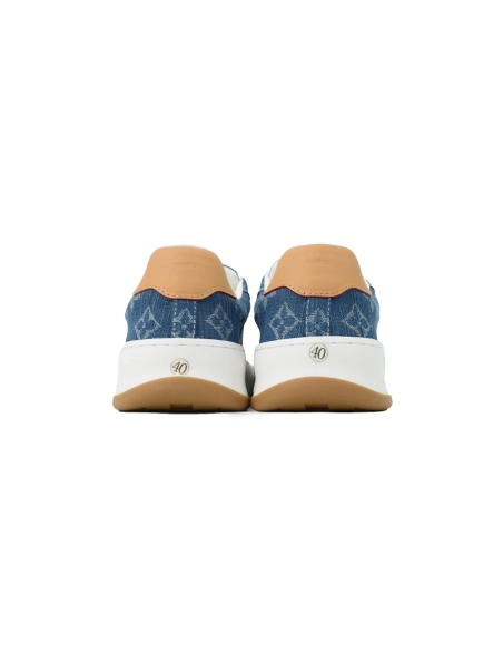 Louis Vuitton LV Tilted Sneaker Denim Blue Print